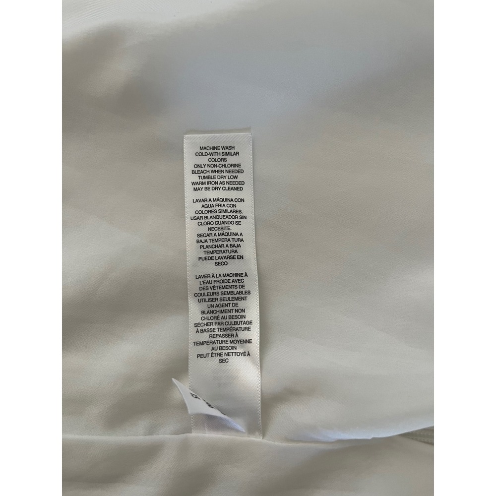 White House Black Market Size 4 White Linen Blend Lined Paneled Flare Mini Skirt - Picture 4 of 9